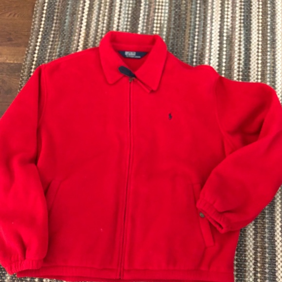 polo fleece jacket men's